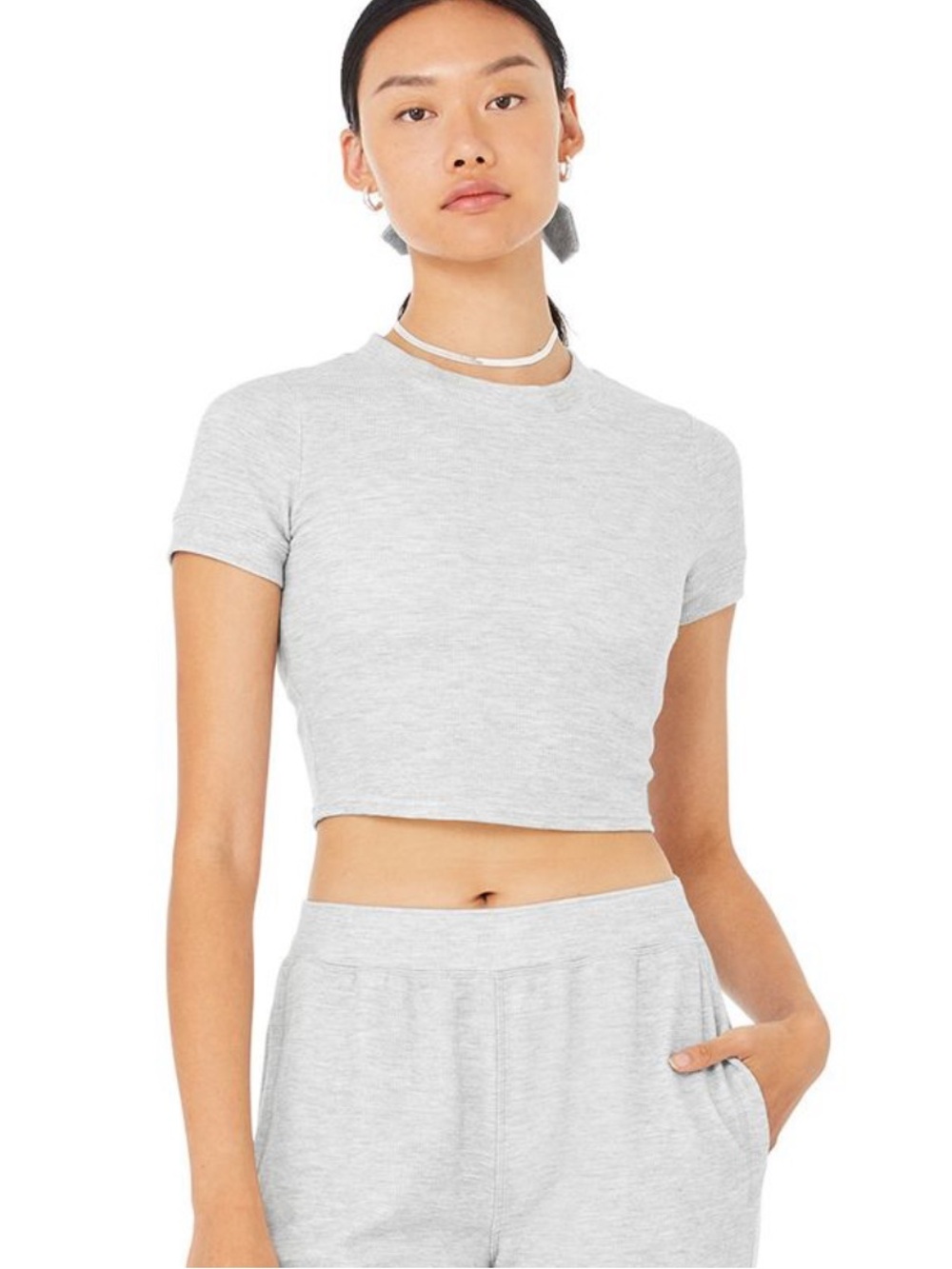 ALO Micro Waffle Sierra Top SIZE SMALL